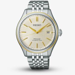 Seiko Presage Classic Series Delicate Cream Silk Watch SPB478J1