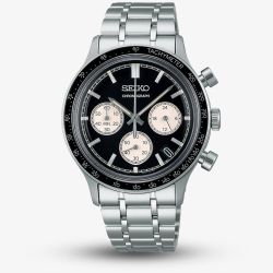 Seiko Mens Racing Sport Black Chronograph Watch SSB479P1
