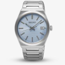 Seiko Unisex Classic Light Blue Dial Date Watch SUR599P1