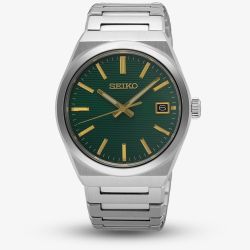 Seiko Unisex Classic Green Dial Date Watch SUR601P1