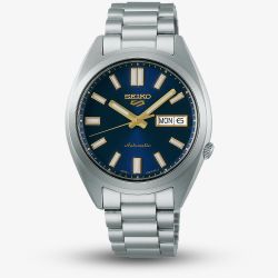 Seiko mens 5 Sports SNX Vintage Blue Dial Watch SRPL55K1