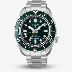 Seiko Mens Prospex Diver 1968 Heritage GMT Green Dial Watch HBC001J1