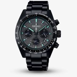 Seiko Mens Prospex Black Series Night Speedtimer Solar Chronograph Watch SSC917P1