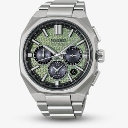 Seiko Mens Astron GPS Solar 2026 Limited Edition Crystal Green Dial Bracelet Watch HAB005J1