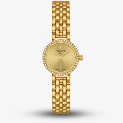 Tissot Lovely Round Gold Plated Diamond Watch T140.009.63.026.00
