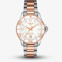 Tissot Mens Seastar 1000 Two-Tone Mother Of Pearl Dial Watch T120.210.22.111.00