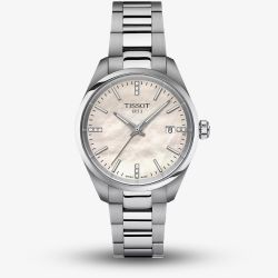 Tissot Ladies PR 100 Mother Of Pearl Dial Diamond Set Watch T150.210.11.116.00