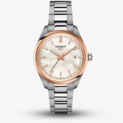 Tissot Ladies PR 100 Mother Of Pearl Dial Two Tone Watch T150.210.21.111.00