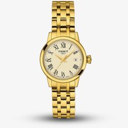 Tissot Ladies Classic Dream Ivory Dial Gold Tone Bracelet Watch T129.210.33.263.00