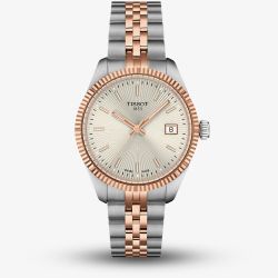 Tissot Ladies Ballade Two Tone Grey Rose Gold Bracelet Watch T156.210.22.031.01