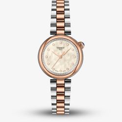 Tissot Ladies Desir White Mother Of Pearl Dial Two Tone Stainless Steel Bracelet Watch T152.010.22.116.01