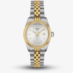 Tissot Ladies Ballade Silver Dial Two Tone Bracelet Watch T156.010.22.031.01