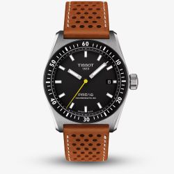 Tissot Mens PR516 Brown Leather Strap Watch T149.407.16.051.00