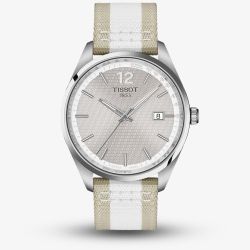 Tissot Mens PR100 Cycling Grey Dial Two Colour Fabric Strap Watch T150.410.17.037.00