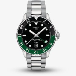 Tissot Seastar 1000 GMT Black & Green Watch T120.852.11.051.00