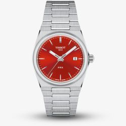 Tissot PRX Silver Tone Red Dial Watch T137.210.11.421.00