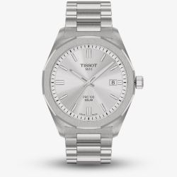 Tissot Mens PRC 100 Solar Silver Tone Watch T151.422.11.031.00