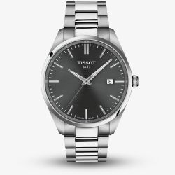 Tissot Mens PR 100 Grey Dial Stainless Steel Bracelet Watch T150.410.11.081.00