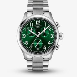 Tissot Mens Chrono L 42mm Green Bracelet Watch T116.417.11.092.00
