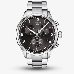 Tissot Mens T-Sport Chrono XL Classic Black Dial Bracelet Watch T116.617.11.057.01