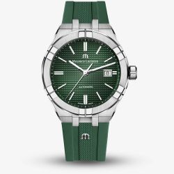 Maurice Lacroix Aikon Green Rubber Watch AI6008-SS000-630-5