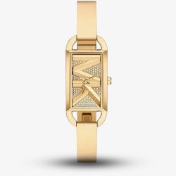 Michael Kors MK Empire Three Hand Gold Tone Pave Dial Watch MK4840