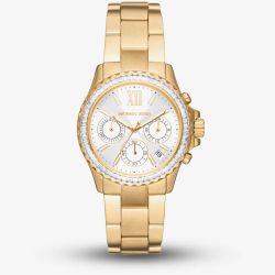 Michael Kors Ladies Everest Chronograph Silver Dial Watch MK7212