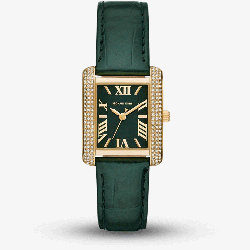 Michael Kors Ladies Emery Green Dial Watch MK4697