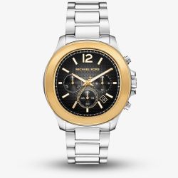 Michael Kors Mens Sage Black Dial Chronograph Watch MK9212