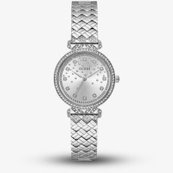 Guess Ladies Enchantment Silver Crystal Watch GW0763L1