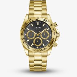 Guess Mens Arthur Gold Tone Chronograph Bracelet Watch GW1058G2