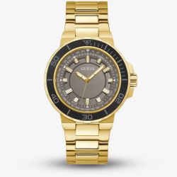 Guess Mens Track Gold Plated Watch GW0426G2