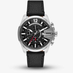 Diesel Mens Baby Chief Chronograph Black Dial Watch DZ4592