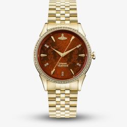 Vivienne Westwood Ladies Wallace Gold Bracelet Watch VV208RDGD