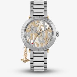 Vivienne Westwood Ladies Orb Logomania Silver Watch VV315WSSL 