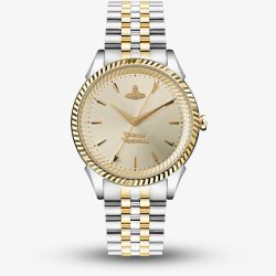 Vivienne Westwood Ladies Seymour Two-Tone Champagne Dial Watch VV240CPSG