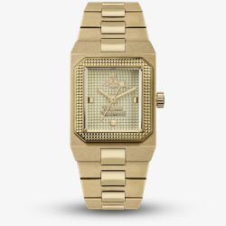 Vivienne Westwood Ladies Brunswick Gold Tone Rectangle Dial Watch VV333LOLGD