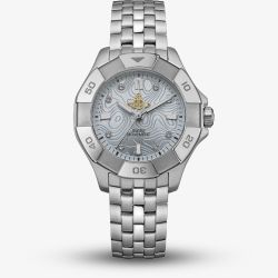Vivienne Westwood Ladies Brompton Patterned Blue Dial Watch VV341LBLSL