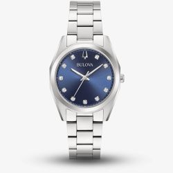 Bulova Ladies Surveyor Blue Dial Watch 96P229