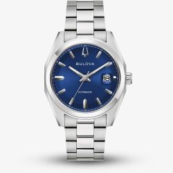 Bulova Mens Surveyor Automatic Blue Dial Watch 96B436