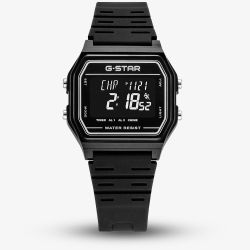 G-STAR Gridline Black Digital Strap Watch GSW.501.03