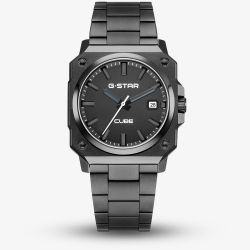 G-STAR Mens Cube Black Bracelet Watch GSW.508.06