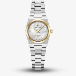 Jacques du Manoir Ladies Horizon White Mother Of Pearl Dial Bracelet Watch JWL05603