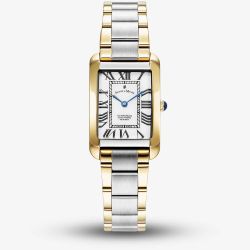 Jacques du Manoir Ladies Emily White Dial Two Tone Bracelet Watch JWL05803