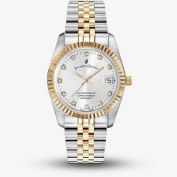 Jacques du Manoir Ladies Inspiration Elegance Silver Dial Two Tone Bracelet Watch NRO.07