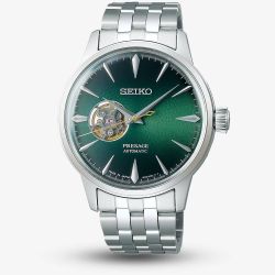 Seiko Mens Open Appeture Presage Cocktail Grass Hopper Watch SSA441J1