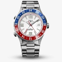 BALL Roadmaster Pilot GMT Limited Edition White Watch DG3038A-S2C-WH