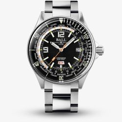 BALL Mens Limited Edition Engineer Master II Diver Worldtime Watch DG2232A-SC-BK
