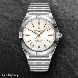 Ex-Display Breitling Ladies Chronomat Automatic 36 Diamond Bracelet Watch A10380101A2A1