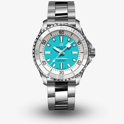 Breitling Ladies Superocean 36mm Blue Dial Watch A17377211C1A1